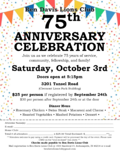 75th anniversary celebration
