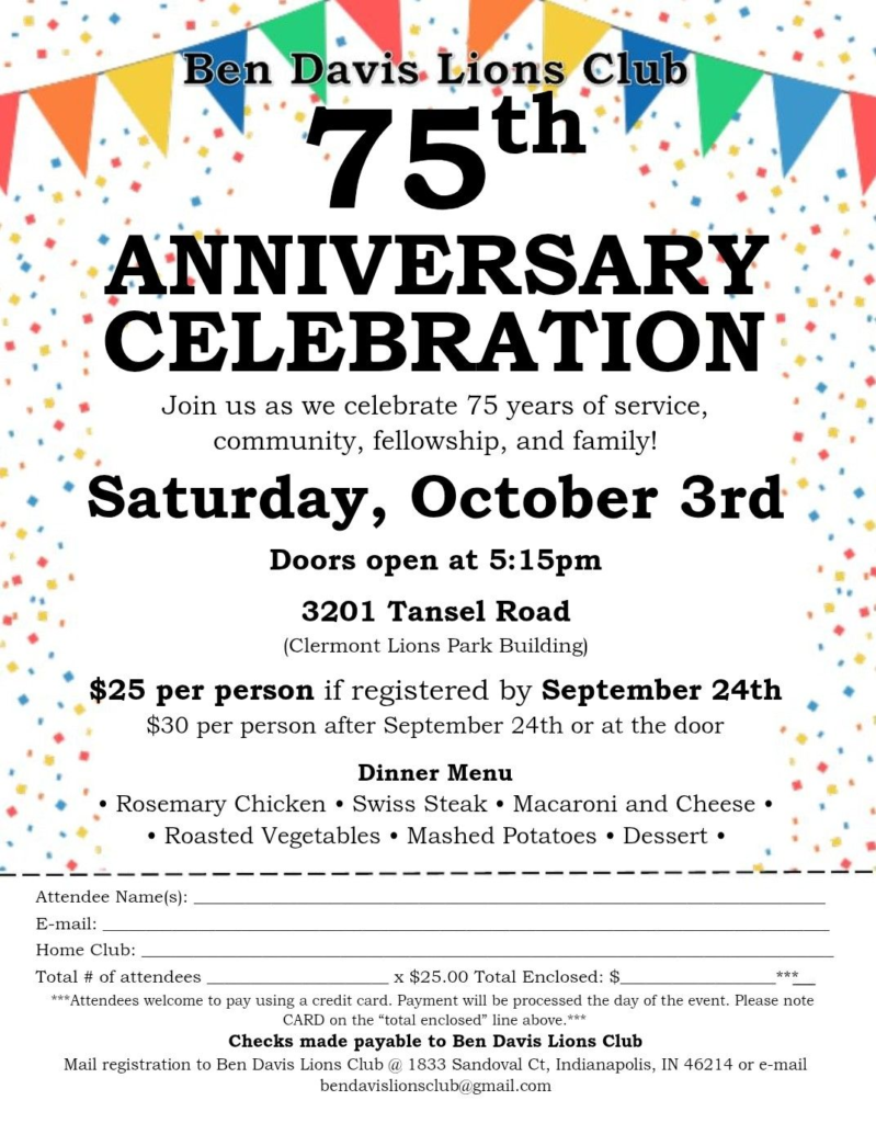 75th anniversary celebration